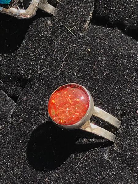 Ring - Orange Single Stone