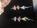 Bonefish Earrings in Raibow