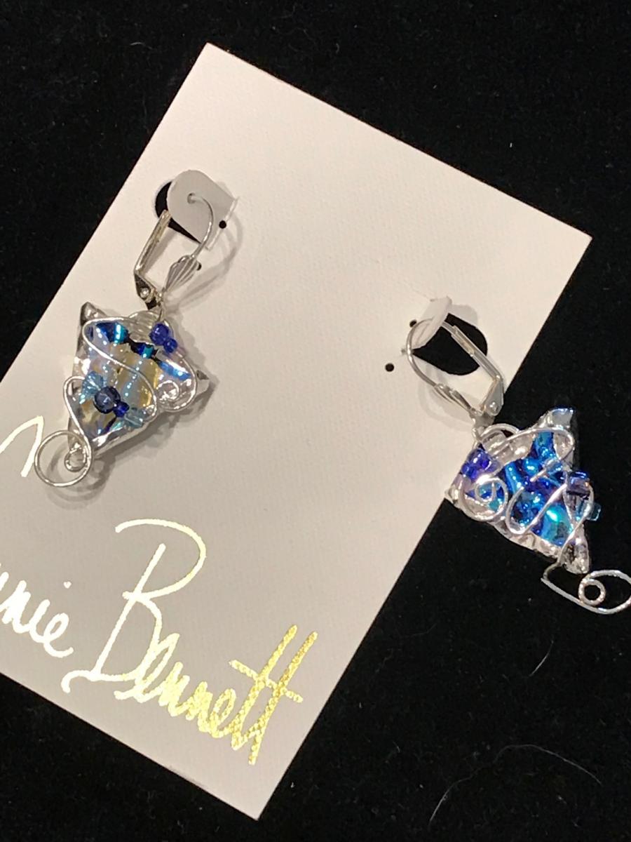 Earrings - Translucent Swirl Design picture