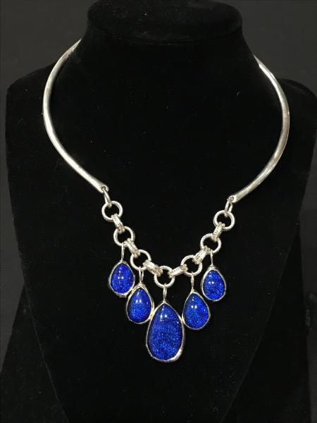 Necklace 5 trdp blue