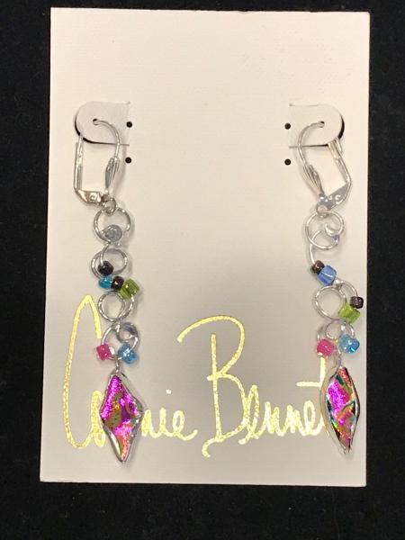 Earrings Open Wire beads