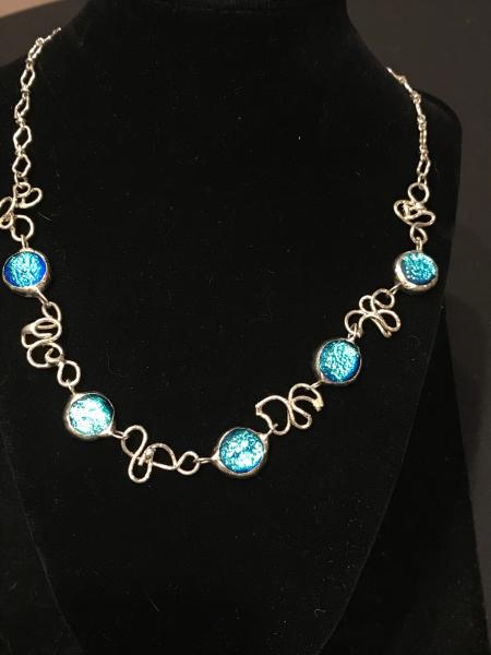 Necklace Scrolly aquas picture