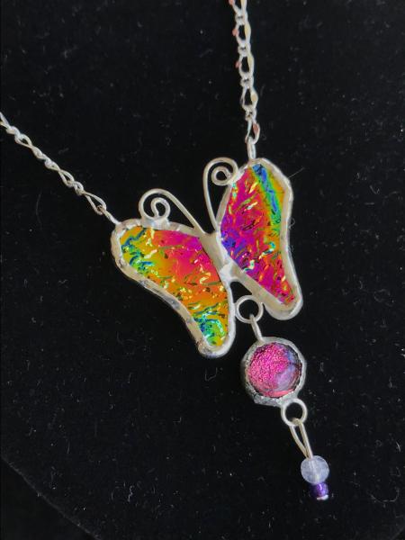 Necklace Butterfly drop picture