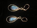 Blueish Dangle Earrings