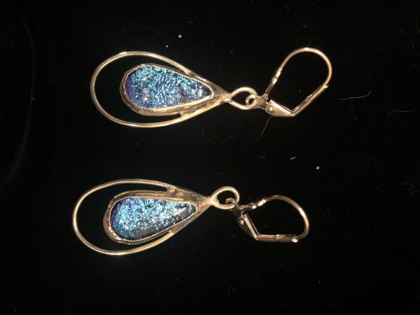 Blueish Dangle Earrings