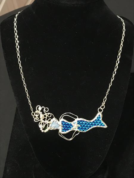 Necklace - Mermaid Aqua Blue picture