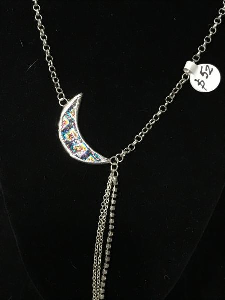 Necklace - Moon Design in Rainbow Colors picture