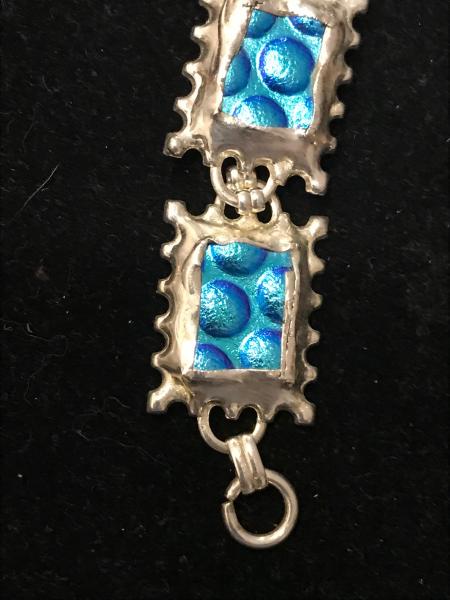 Bracelet - Blue Droplet Link Design picture