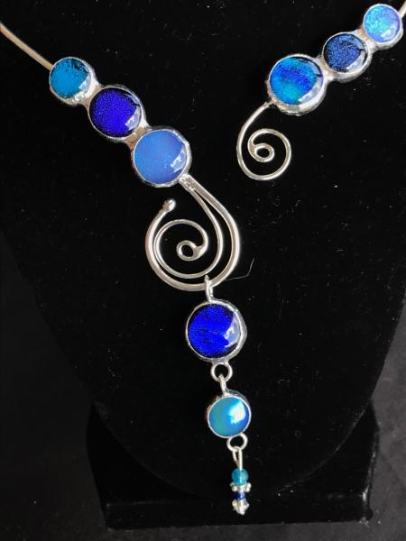 Burst Swirl Collar - Blues picture