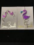 Pendant-Earrings Pink Flamingo Set