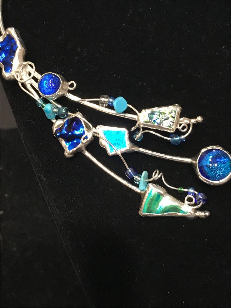 Collar - 3 Wire Beautiful Blues picture