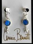 earring blue star charm