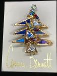Gold Christmas Tree Pin 258