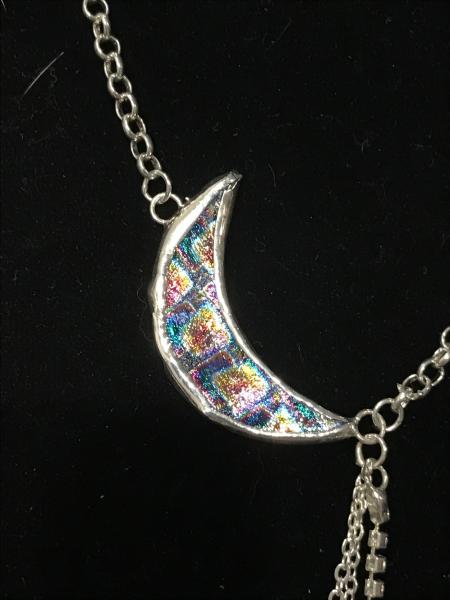 Necklace - Moon Design in Rainbow Colors picture