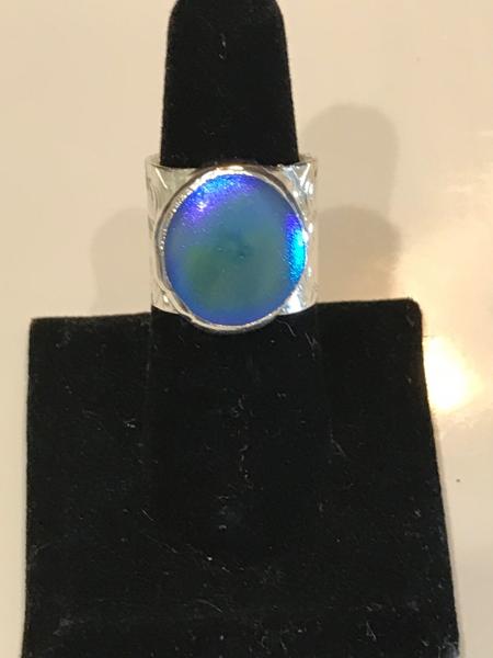 Ring rwov blue opal