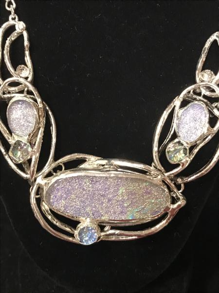 Sparkle Pearl Color Design Necklace picture