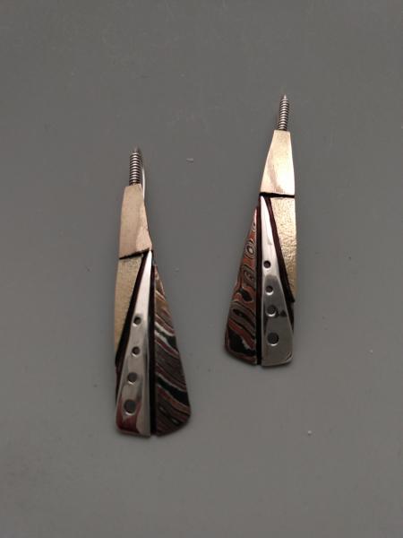 Long/Slim Mixed Metals Earrings