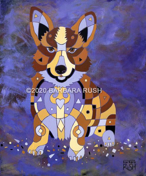 Ready to Go! - Corgi Original Painting picture