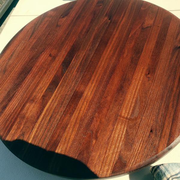 16 inch black walnut lazy Susan picture