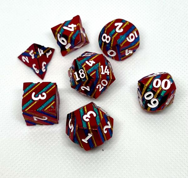 Striped Metal Dice picture