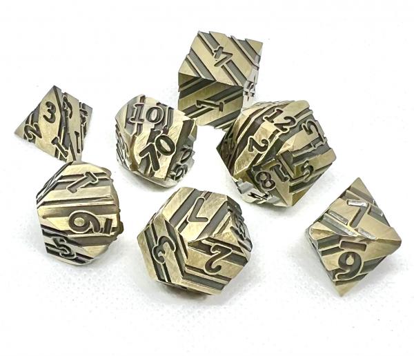 Striped Metal Dice picture