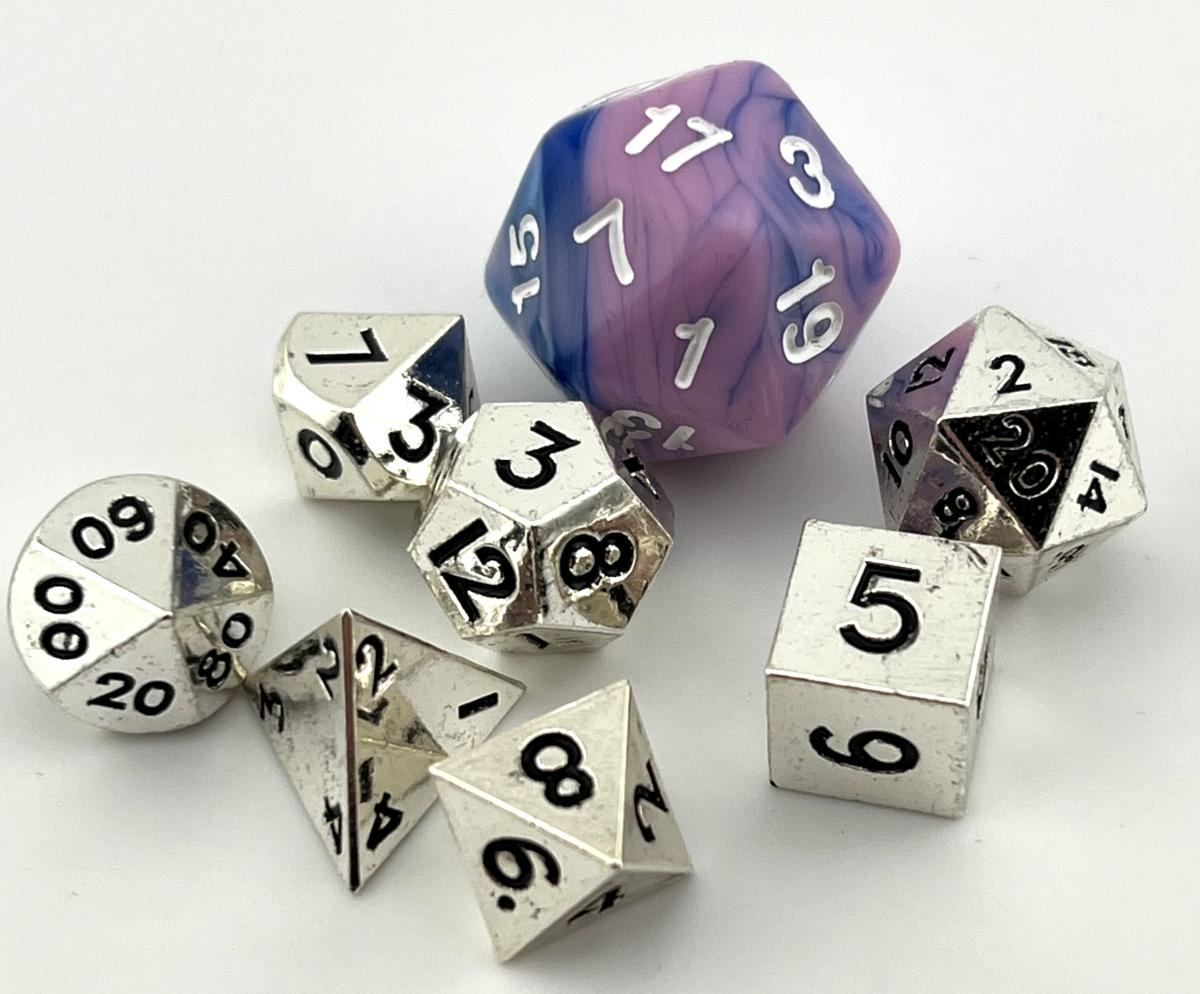 10mm Mini metal dice picture