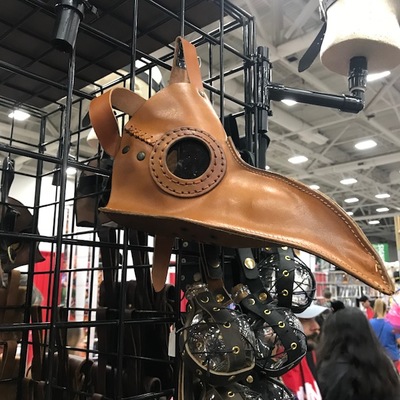 Leather Plague Doctor Mask