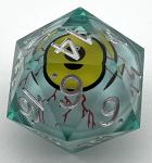 Sharp Edged Resin - Oversized D20 Liquid Core Moving Eyeball Series