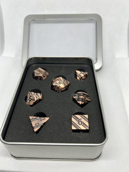 Striped Metal Dice