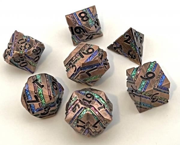 Striped Metal Dice picture