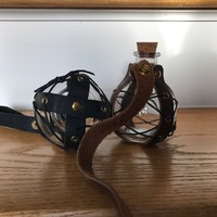 Leather and Glass Potion Flask picture