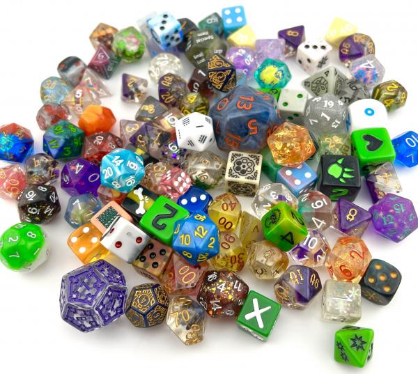 Bulk resin dice picture