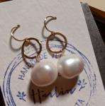 Jumbo Pearl and Halo Earring