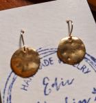 Gold Cornflake Earring