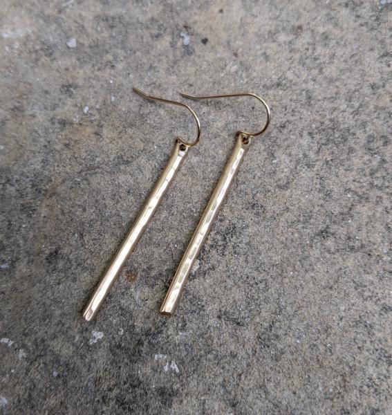 Gold Matchstick Earring