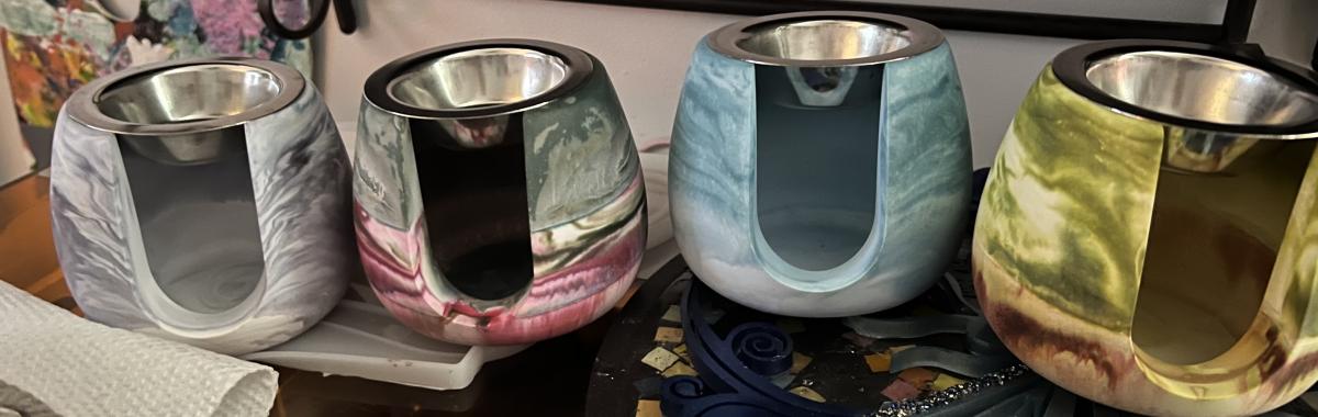 Handcrafted Pottery Candle Holder/Wax Warmer picture