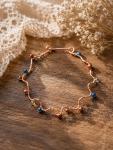 Copper Wire and Beaded Bracelet