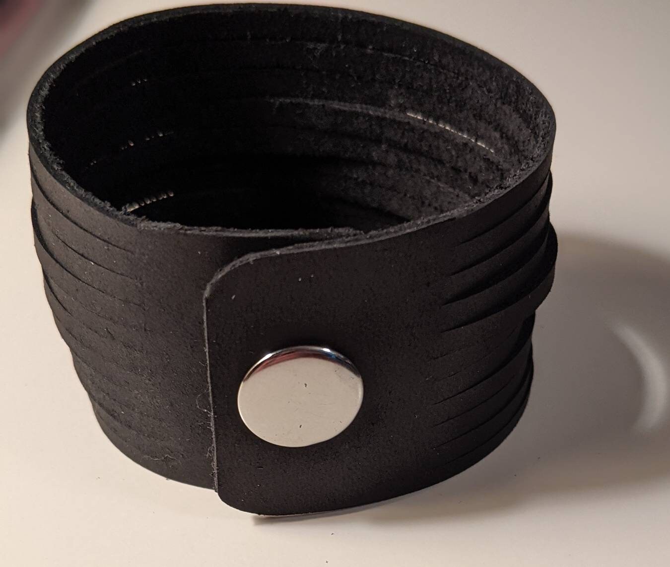 Leather Bracelets, Strappy Cuff, Link, Genuine Leather picture