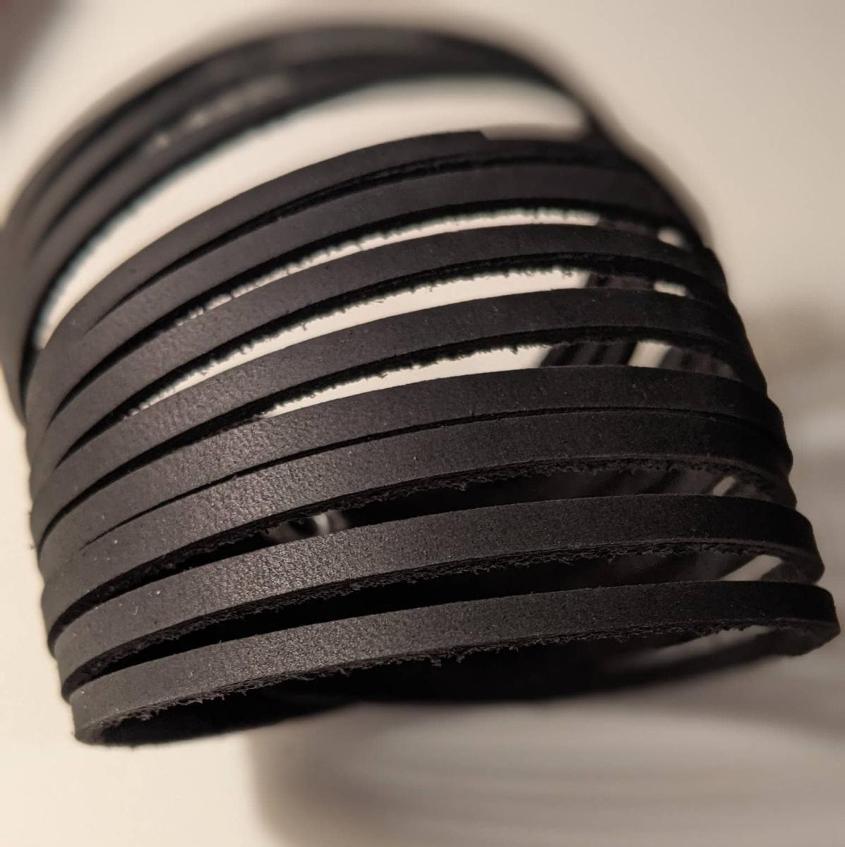 Leather Bracelets, Strappy Cuff, Link, Genuine Leather picture
