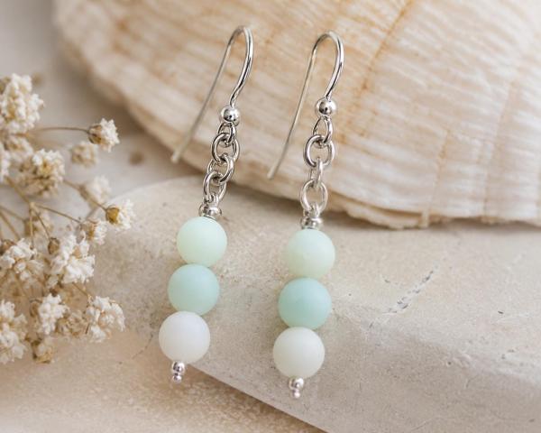 Amazonite Natural Stone and Sterling Silver