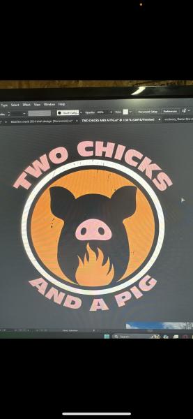 Two Chicks & a Pig