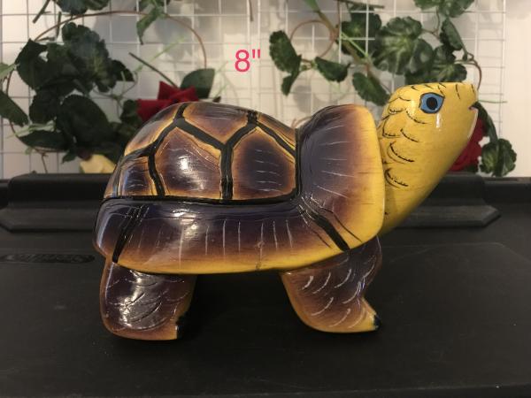 8" Turtle Wooden Base