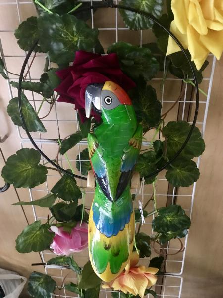 12''Wooden Carved Parrot
