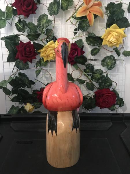 16" Wooden Flamingo Base picture