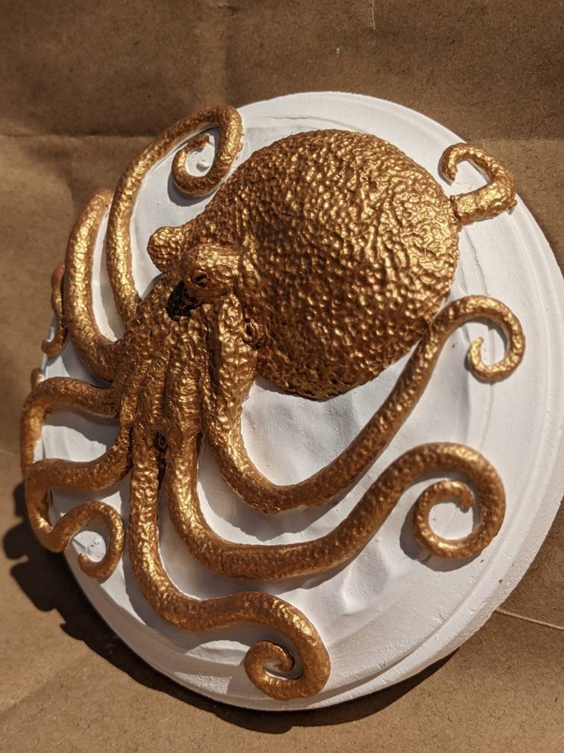 Gold Octopus Plaque picture