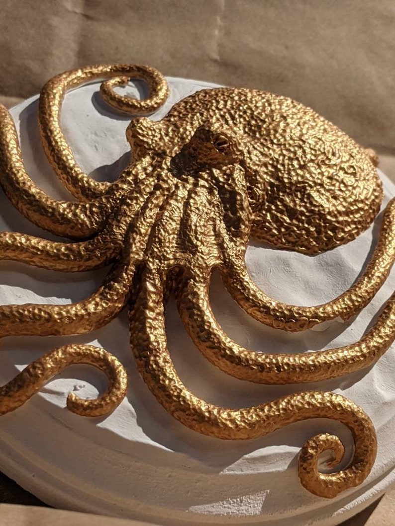 Gold Octopus Plaque picture