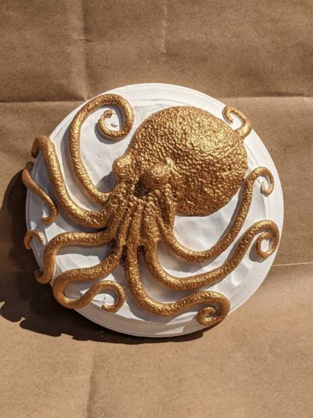 Gold Octopus Plaque picture