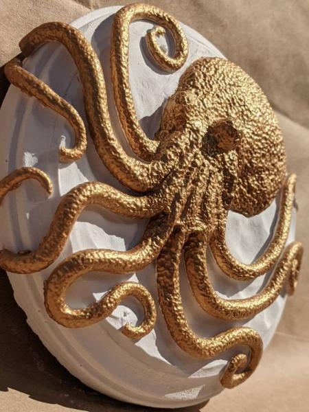 Gold Octopus Plaque picture