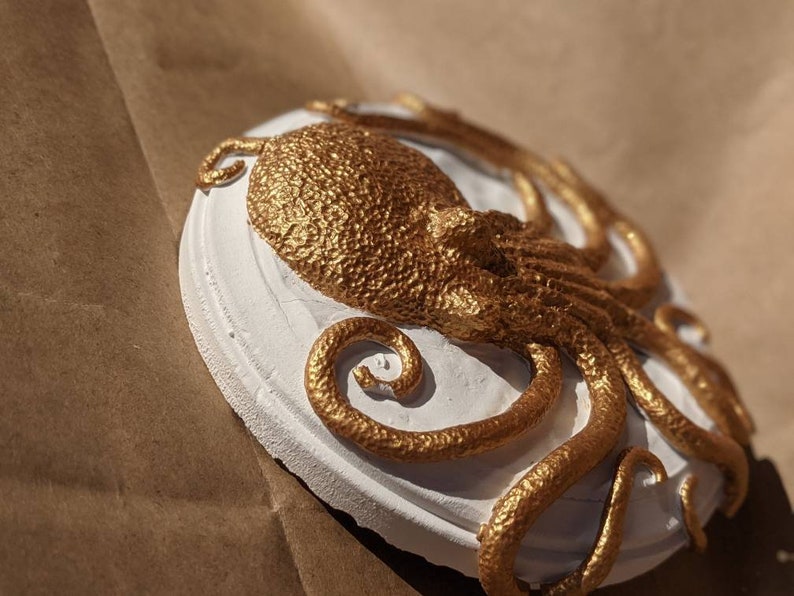 Gold Octopus Plaque picture