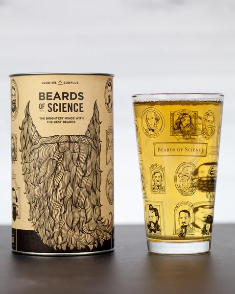 Beards of Science glass